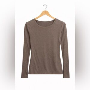 Eddie Bauer Charcoal Long Sleeve Women's Tee